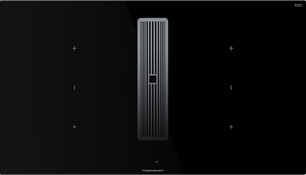 Индукционная варочная панель с вытяжкой Kuppersbusch KMI 9350.0 SR Silver Chrome фото в Тюмени