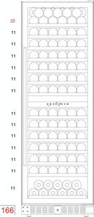 Винный шкаф Dunavox DX-166.428DCK фото 3 в Тюмени