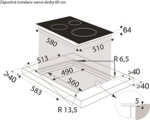 Индукционная варочная панель Brandt BPI6427B фото 3 в Тюмени