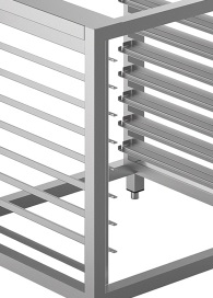 Подставка под печь с направляющими для противней Smeg TVL425 фото 4 в Тюмени