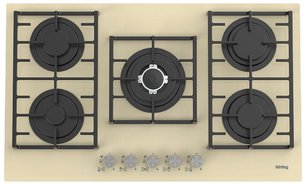 Газовая стеклянная варочная панель Кертинг HGG 9835 CTB фото в Тюмени Газовая стеклянная варочная панель Korting HGG 9835 CTB фото в Тюмени