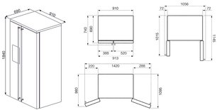 Холодильник Смег SBS8004P фото 2 в Тюмени Холодильник Smeg SBS8004P фото 2 в Тюмени