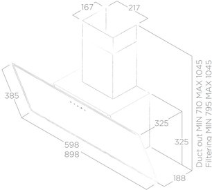 Вытяжка Элика SHIRE WH/A/90 фото 3 в Тюмени Вытяжка Elica SHIRE WH/A/90 фото 3 в Тюмени
