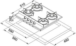 Независимая варочная панель Франке FHCR 604 4G BK C фото 2 в Тюмени Независимая варочная панель Franke FHCR 604 4G BK C фото 2 в Тюмени