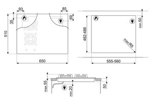 Варочная панель Smeg PM6621WLDR фото 4 в Тюмени