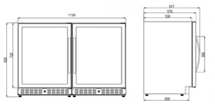 Винный шкаф Dometic E45FG Double Elegance фото 3 в Тюмени