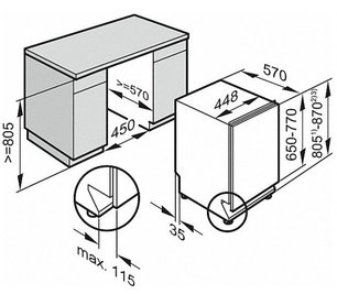 Встраиваемая посудомоечная машина Миле G 5481 SCVi фото 3 в Тюмени Встраиваемая посудомоечная машина Miele G 5481 SCVi фото 3 в Тюмени