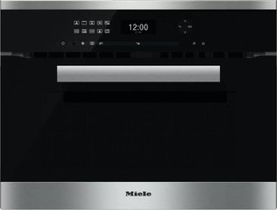 Компактный духовой шкаф с СВЧ Миле H6401BM CLST сталь фото в Тюмени Компактный духовой шкаф с СВЧ Miele H6401BM CLST сталь фото в Тюмени
