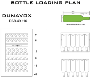 Винный шкаф Dunavox DAB-49.116DW.TO фото 3 в Тюмени