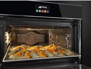 Духовой шкаф комбинированный с пароваркой Смег SF4604PVCNX1 фото 3 в Тюмени Духовой шкаф комбинированный с пароваркой Smeg SF4604PVCNX1 фото 3 в Тюмени