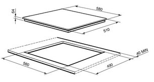 Варочная панель SMEG SI4631CB фото 2 в Тюмени