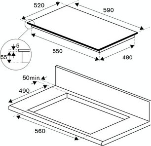 Варочная панель Bertazzoni P604I1B26NV фото 4 в Тюмени
