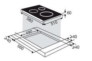 Индукционная варочная панель Brandt BPI164DUB фото 3 в Тюмени