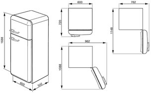 Холодильник Smeg FAB30RBL1 фото 2 в Тюмени