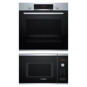 Bosch (духовой шкаф HBA573BS1 + микроволновая печь BFL553MS0) фото в Тюмени