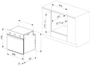 Духовой шкаф Кертинг OKB 5704 CW фото 2 в Тюмени Духовой шкаф Korting OKB 5704 CW фото 2 в Тюмени