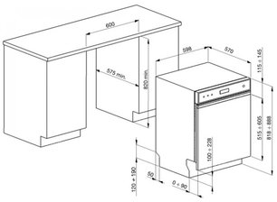 Посудомоечная машина Смег PLA6442X2 фото 3 в Тюмени Посудомоечная машина Smeg PLA6442X2 фото 3 в Тюмени