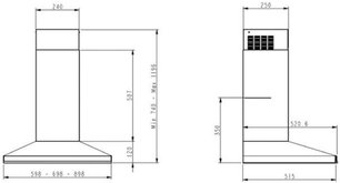Вытяжка Де Дитрих DHP2962BX фото 3 в Тюмени Вытяжка De Dietrich DHP2962BX фото 3 в Тюмени