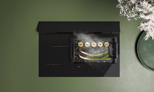 Варочная панель с вытяжкой Falmec BRERA 75 VETRO NERO фото 2 в Тюмени