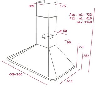 Вытяжка Тека DOS 90 BEIGE-BRASS фото 2 в Тюмени Вытяжка Teka DOS 90 BEIGE-BRASS фото 2 в Тюмени