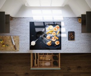 Индукционная варочная панель со встроенной вытяжкой BORA PURSU2R фото 3 в Тюмени