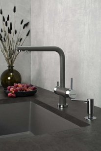 Комплект смесителя Omoikiri NAGANO-LG + PURE DROP LITE фото 3