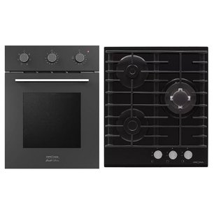 KRONA (духовой шкаф STRETTO 45 BL + варочная панель HAGEL 45 BL W) фото в Тюмени