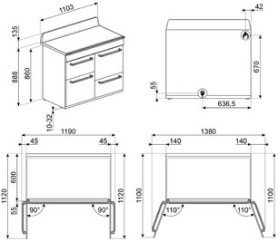 Варочный центр Smeg TR4110X-1 фото 4 в Тюмени