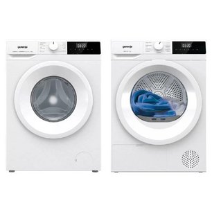 Gorenje (стиральная машина W1NHPI60SCS + сушильная машина DHNE82/C) фото в Тюмени