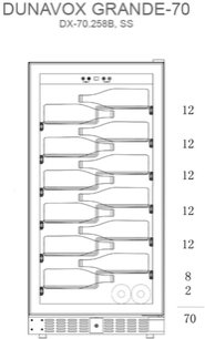 Винный шкаф Dunavox DX-70.258B фото 2 в Тюмени