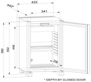 Минибар Dometic RH 449 LDAG фото 4 в Тюмени