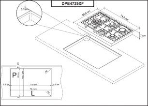 Варочная панель De Dietrich DPE4729XF фото 2 в Тюмени
