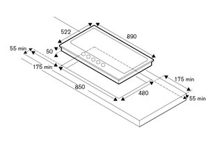 Газовая варочная панель Bertazzoni P905CHERNE фото 4 в Тюмени