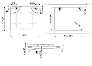 Варочная панель Smeg PV164N2 фото 4 в Тюмени