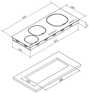 Варочная панель Faber FCH 93 фото 3 в Тюмени