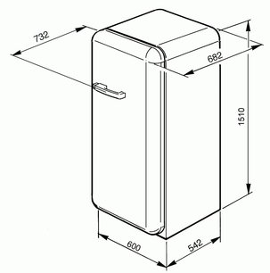 Холодильник Smeg FAB10HRIT фото 3 в Тюмени