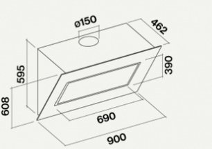 Вытяжка Фалмек Quasar (A+) 90 Black Glass фото 3 в Тюмени Вытяжка Falmec Quasar (A+) 90 Black Glass фото 3 в Тюмени