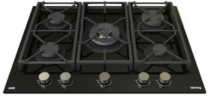 Газовая стеклянная варочная панель Korting HGG 7987 CTN FLC фото 2 в Тюмени