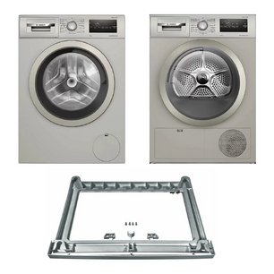 Bosch Serie 4 (стиральная машина WAN2420XME + сушильная машина WTN86202ME + монтажный элемент WTZ2041X) фото в Тюмени