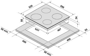 Индукционная варочная панель Krona FREUDE 60 BL фото 3 в Тюмени