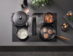 Варочная панель с вытяжкой Miele KMDA 7272 FL-U фото 3 в Тюмени