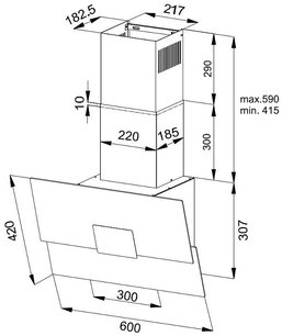 Вытяжка Кертинг KHC 66373 BXGN фото 4 в Тюмени Вытяжка Korting KHC 66373 BXGN фото 4 в Тюмени