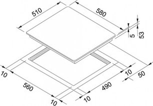 Независимая индукционная  варочная панель Франке FH 604-1W 4I T PWL WH фото 2 в Тюмени Независимая индукционная  варочная панель Franke FH 604-1W 4I T PWL WH фото 2 в Тюмени