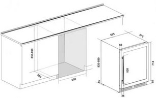 Винный шкаф Climadiff CLE51 фото 3 в Тюмени
