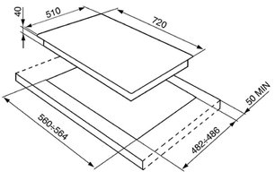 Варочная панель Smeg PV175B фото 2 в Тюмени