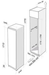Встраиваемый холодильник De Dietrich DRS1332J фото 2 в Тюмени