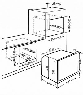 Духовой шкаф Смег SF750POL фото 2 в Тюмени Духовой шкаф Smeg SF750POL фото 2 в Тюмени
