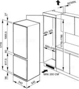 Холодильник Smeg CR324PNF фото 3 в Тюмени