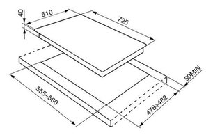 Варочная панель Smeg P272XGH фото 3 в Тюмени