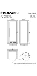 Винный шкаф Dunavox DX-119.386DSS фото 2 в Тюмени